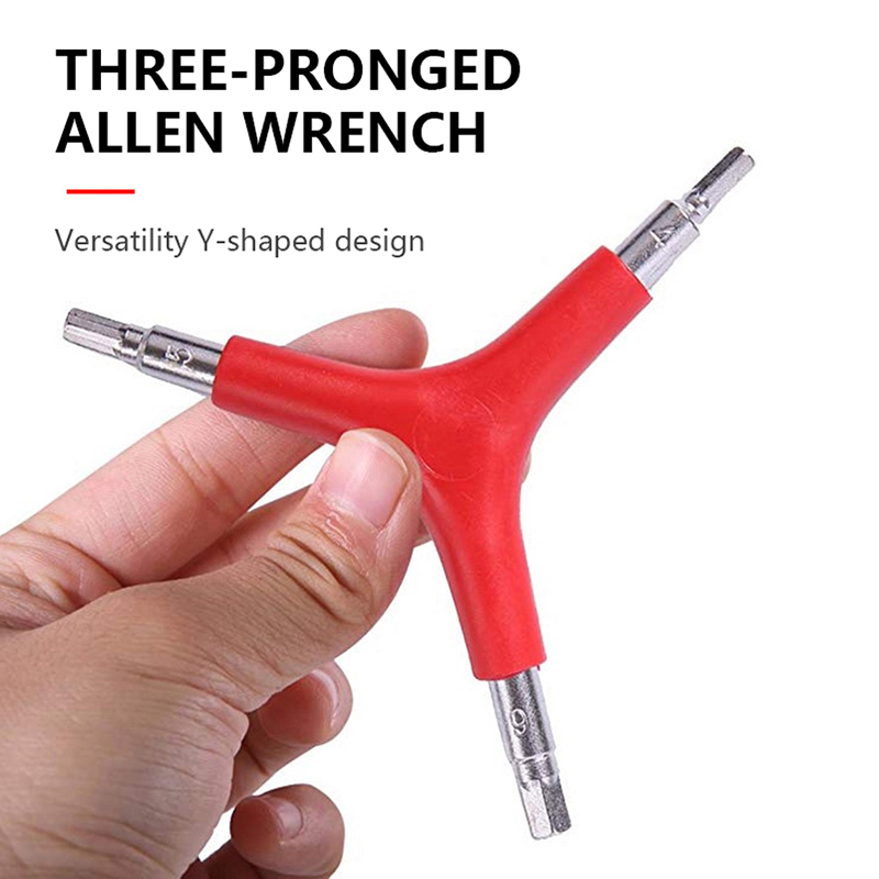 Y-shaped Hexagonal Wrench 3-way 4/5/6mm Bicycle For Easy Maintenance CF8
