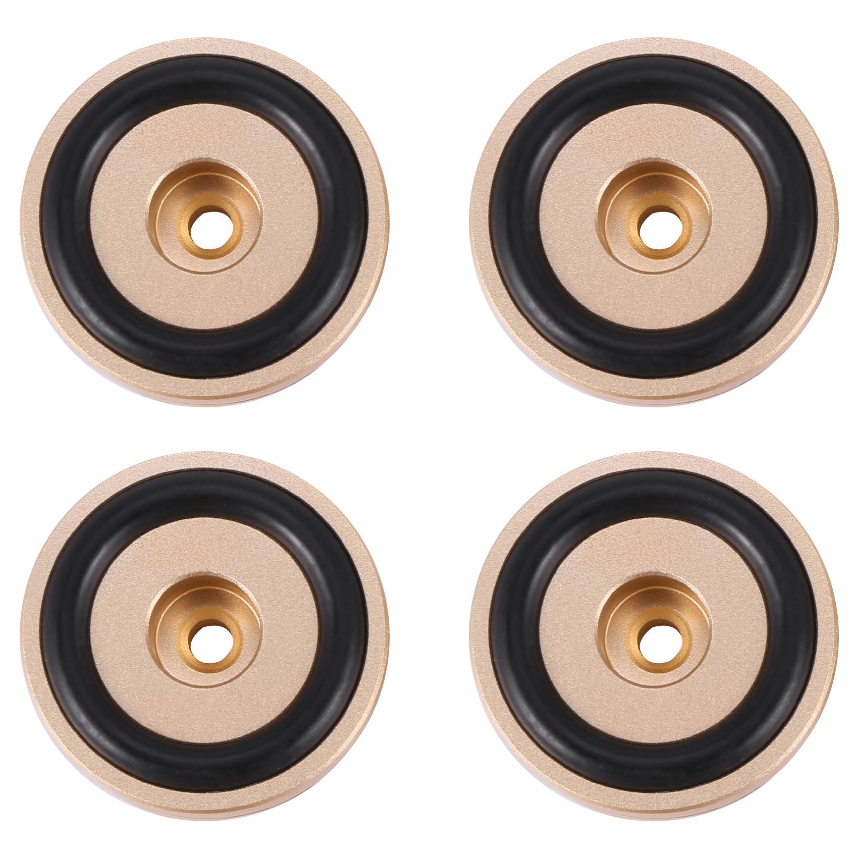 NAMUNY 4PCS Turntable Isolation Feet Pads Aluminum Speaker Spikes Stand Foot Cones Base Mat for Audio Sound Amplifier