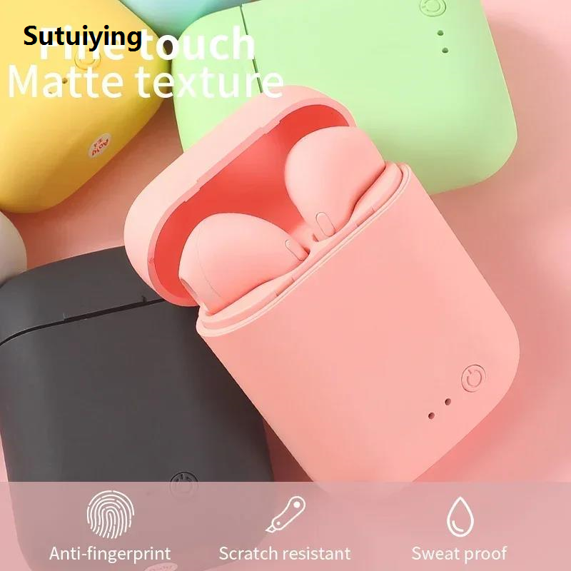 Sutuiying Original TWS I12 Macaron Wireless Bluetooth Headset Matte Sport 2025 New Binaural Earbuds Wireless Headphones Bluetooth Earphones