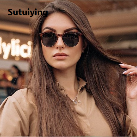 Linman Sutuiying Vintage Fashion Round Sunglasses Women Men 2024 Brand Desig2025 New n Retro Rivet Yellow Blue Lens Square Sun Glasses Male Female Goggles
