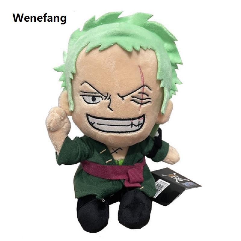 Wenefang Original 25CM One Piece Anime Figures Cosplay Plush Toys Zoro Luffy 2025 New Chopper Ace Law Cute Doll Cartoon Pendants Kids Xmas Gift