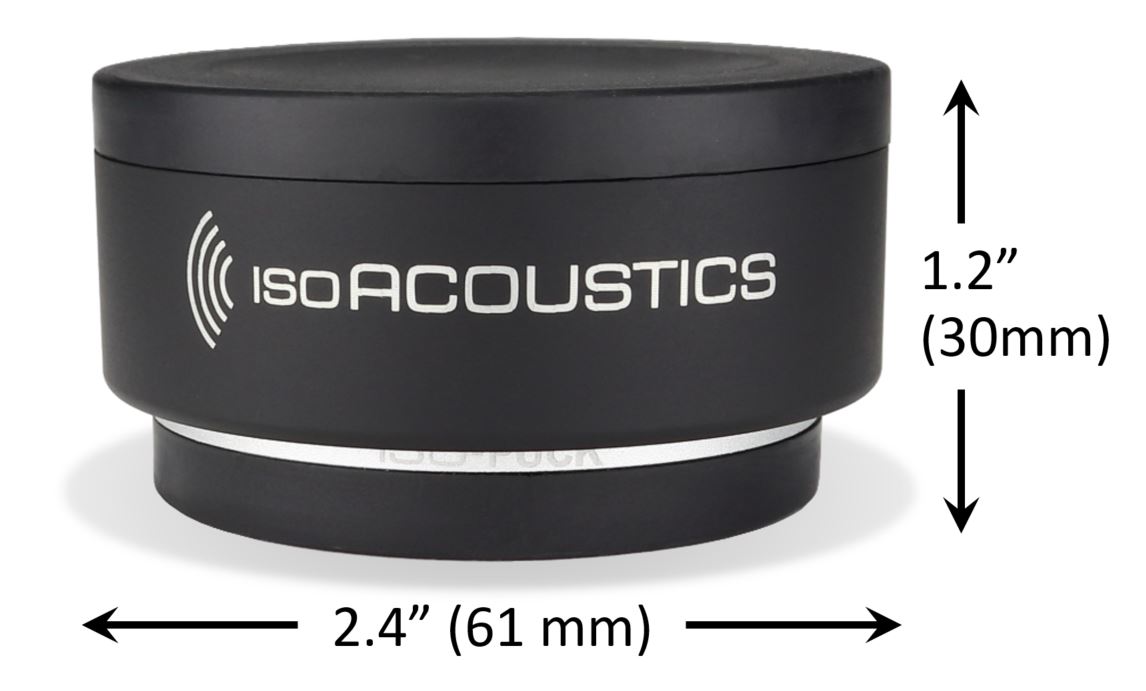 Iso Acoustics ISO-PUCK Vibration Isolator for Studio Monitors and Amps (2-pack)