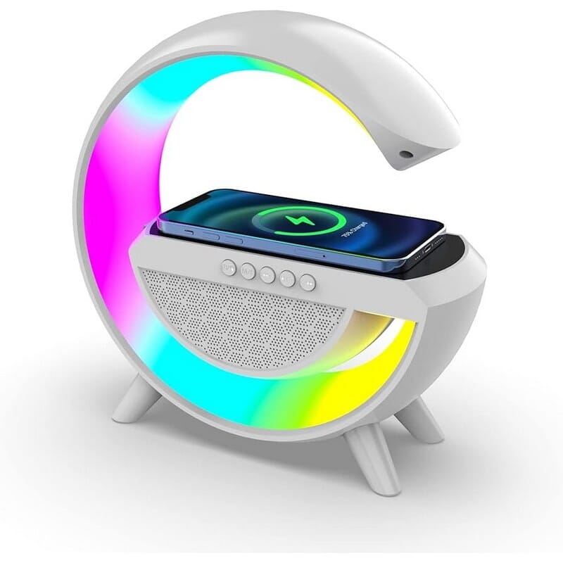 Multicolor G Shape wireless Bluetooth Speaker with RGB Music sync Lighting Mode for Bedroom