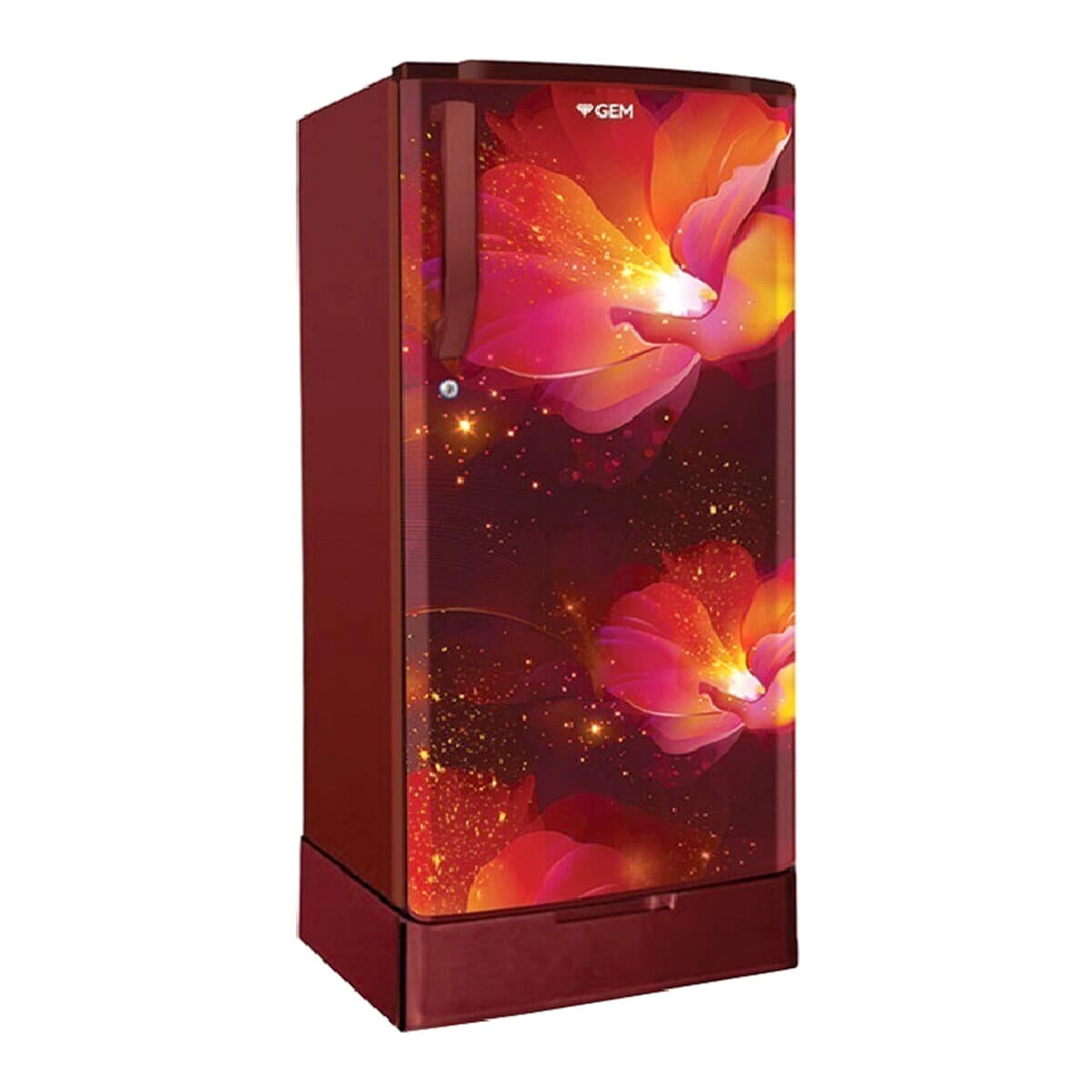 Gem Refrigerator - 215 Ltr - Direct Cool - Camelot Red