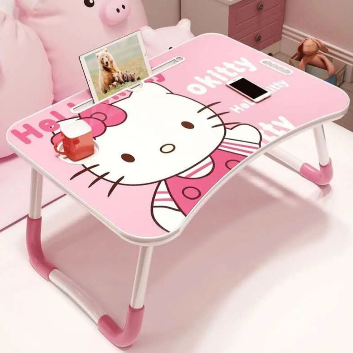 Laptop Table With Prints Multipurpose Study Table