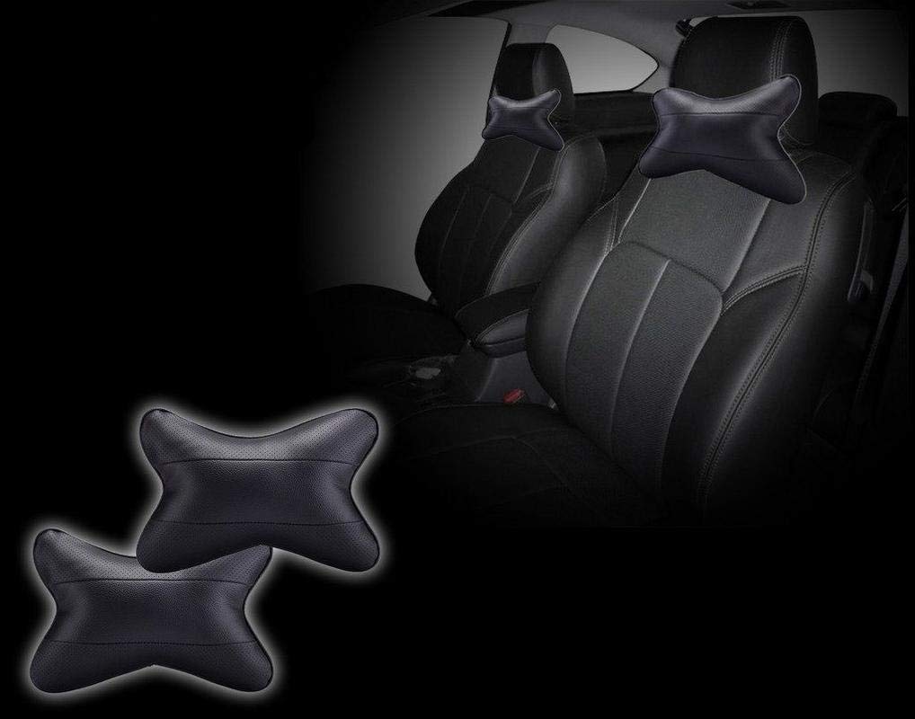 Leather Auto Pearl Make Black Designer Car Neck Rest Pillow