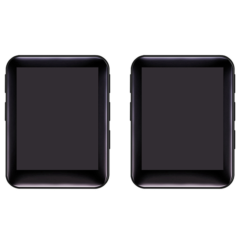 (COKP) 2pcs 1.8 Inch MP3 Player Button Music Player 4GB Portable Mp3 Player with Speakers High Fidelity Lossless Sound Quality