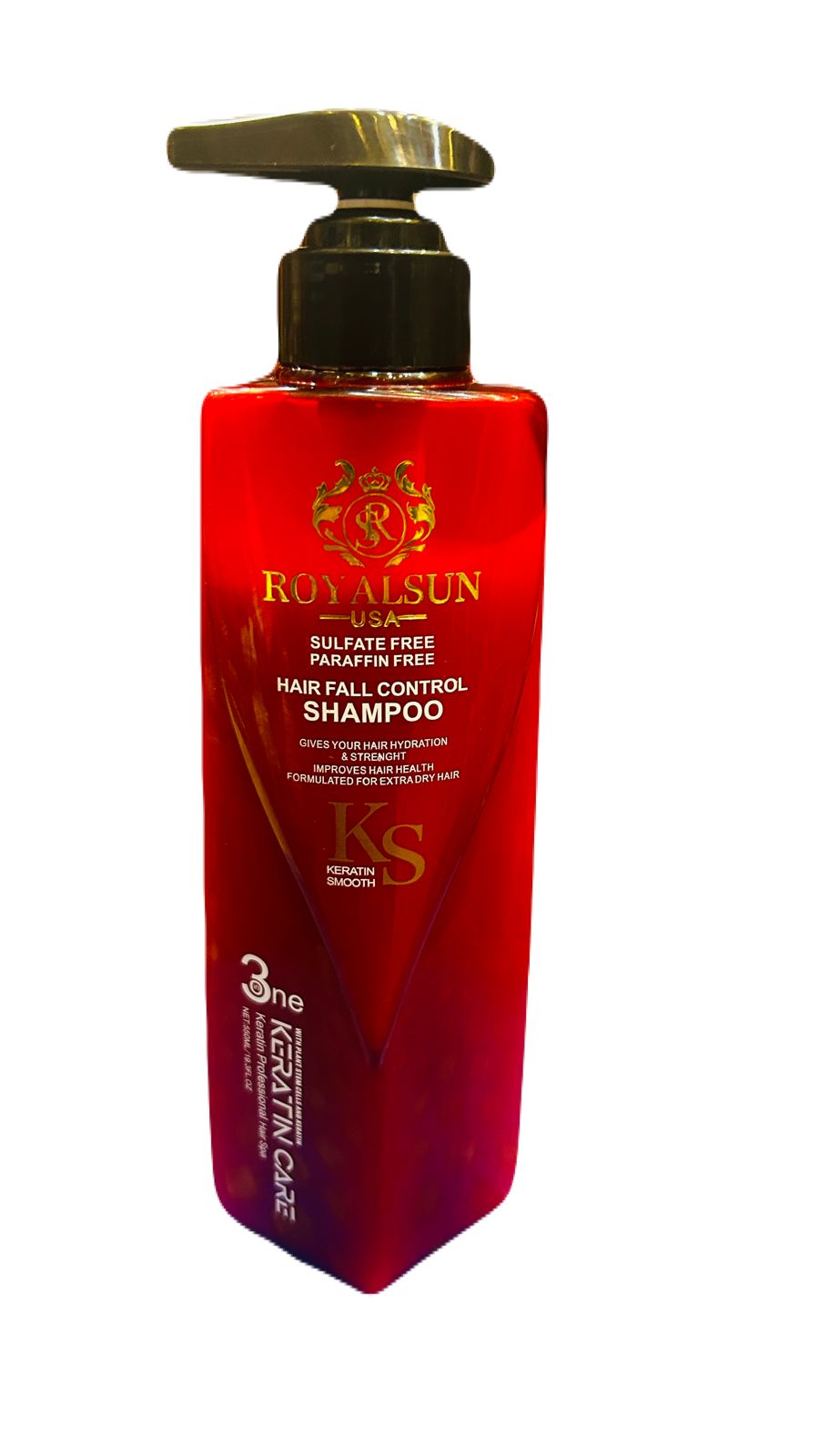 Royal-sun U-SA K-eratin Smooth | S-ulphate Free | P-araffin Free | Hair Fall Control Shampoo 550 ML