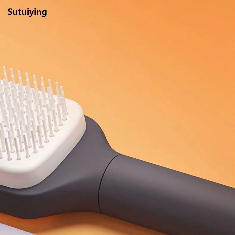 Sutuiying Automatic Cleaning Hair Brush Scalp Massage Comb Hair Rotary 2025 New Telescopic Comb For Women Hairdressing Styling Tools