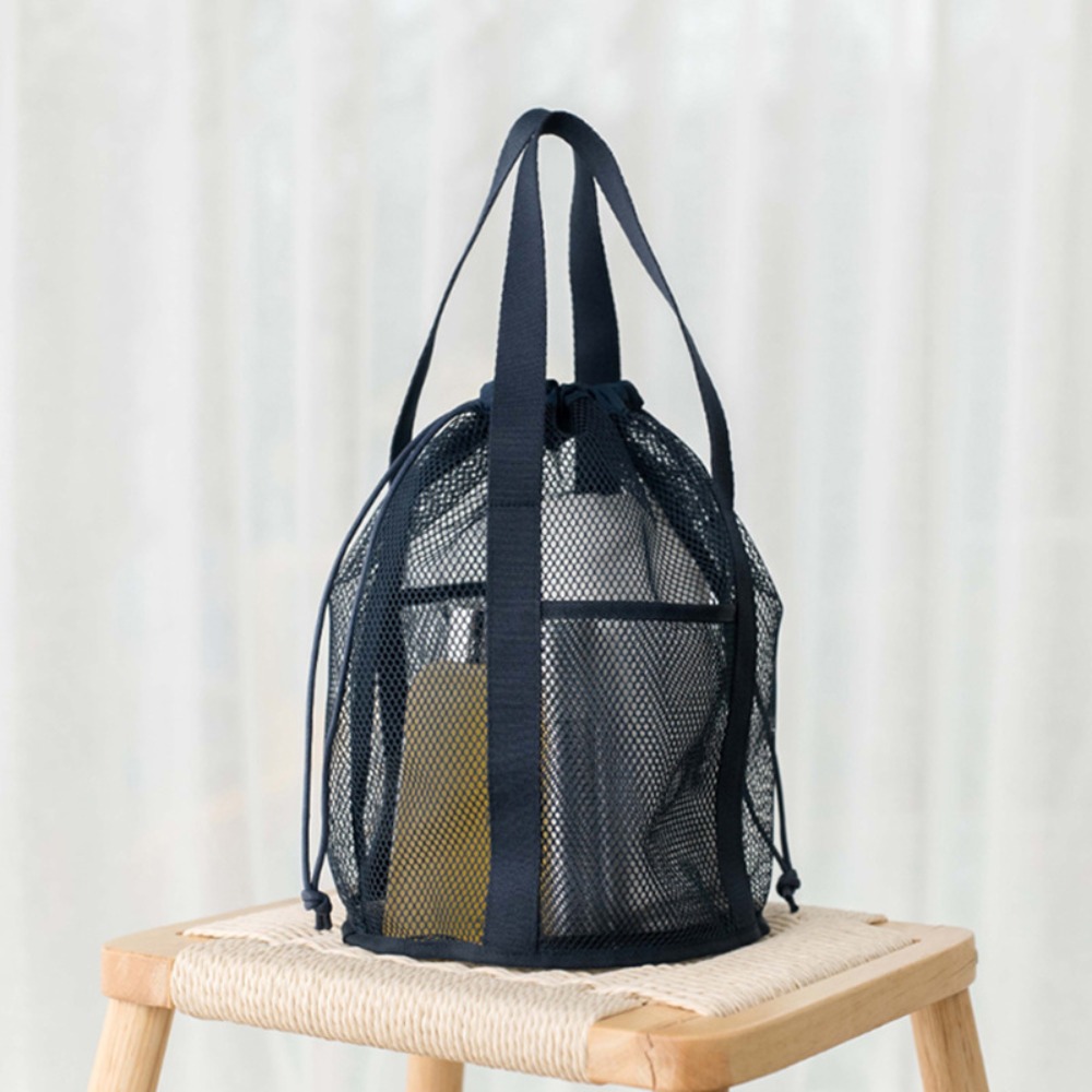 New Quick Dry Storage Bag Water Sport Drawstring Type Swim Dive Net Bag Ultra Light Foldable Mesh Bags Travel