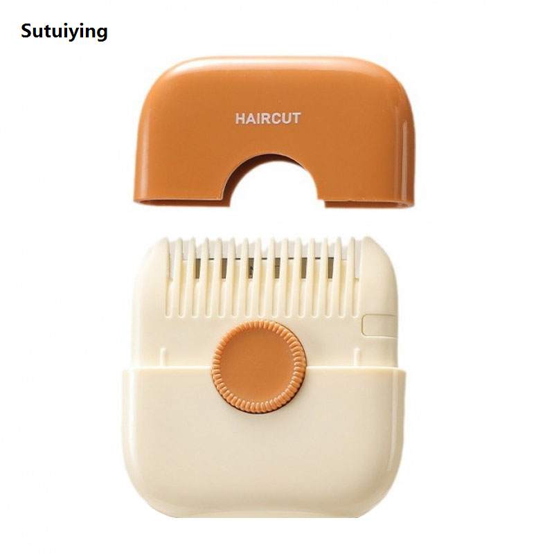 Sutuiying 2-in-1 Hair Thinning Scissors, Portable Hair Thinning Comb, Portable Split Ends Trimmer, Bangs and Hair Ends Thinning Scissors.