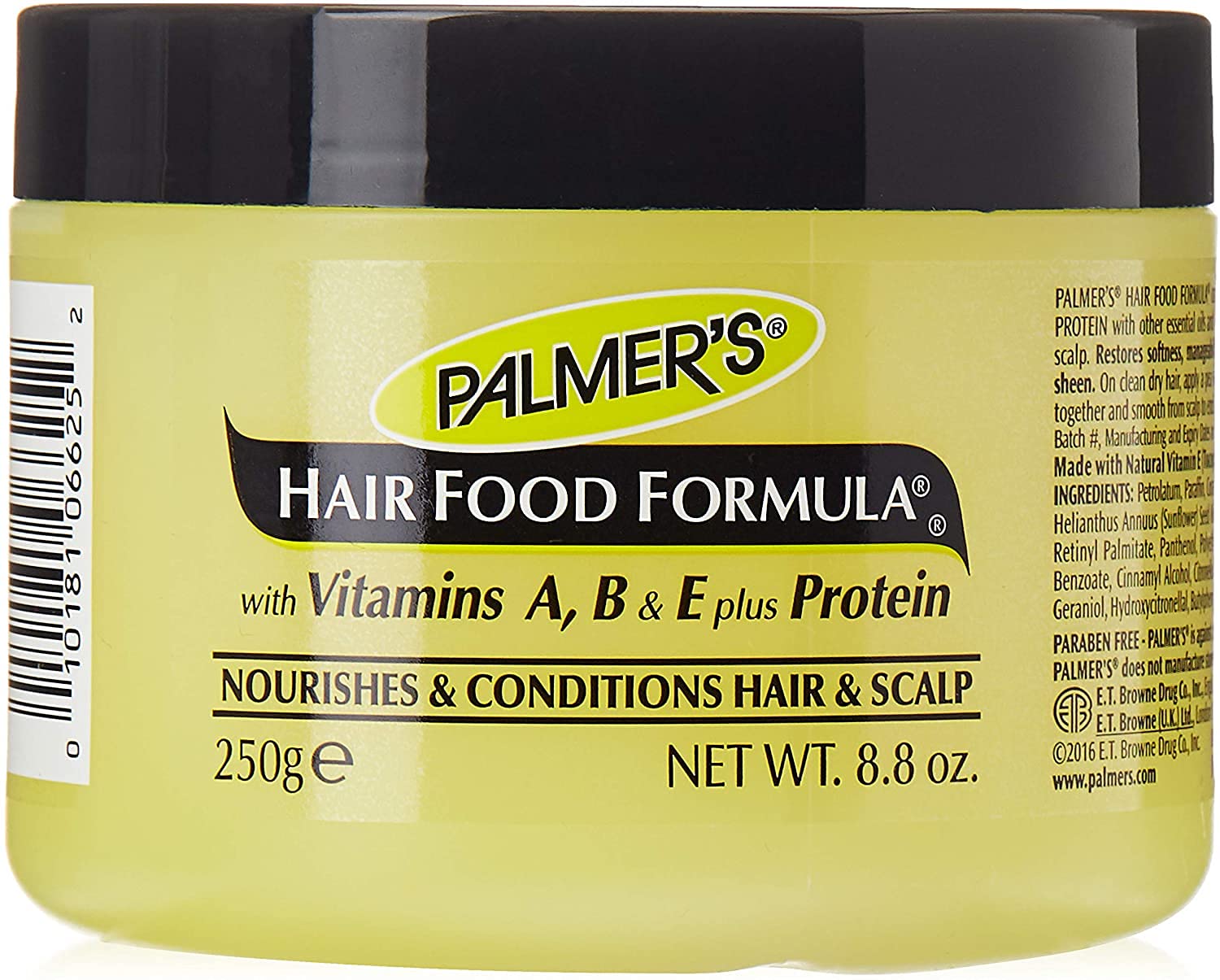 Hair Food Formula, a unique blend of essential oils, Vitamins A, D E, plus protein, 150ml