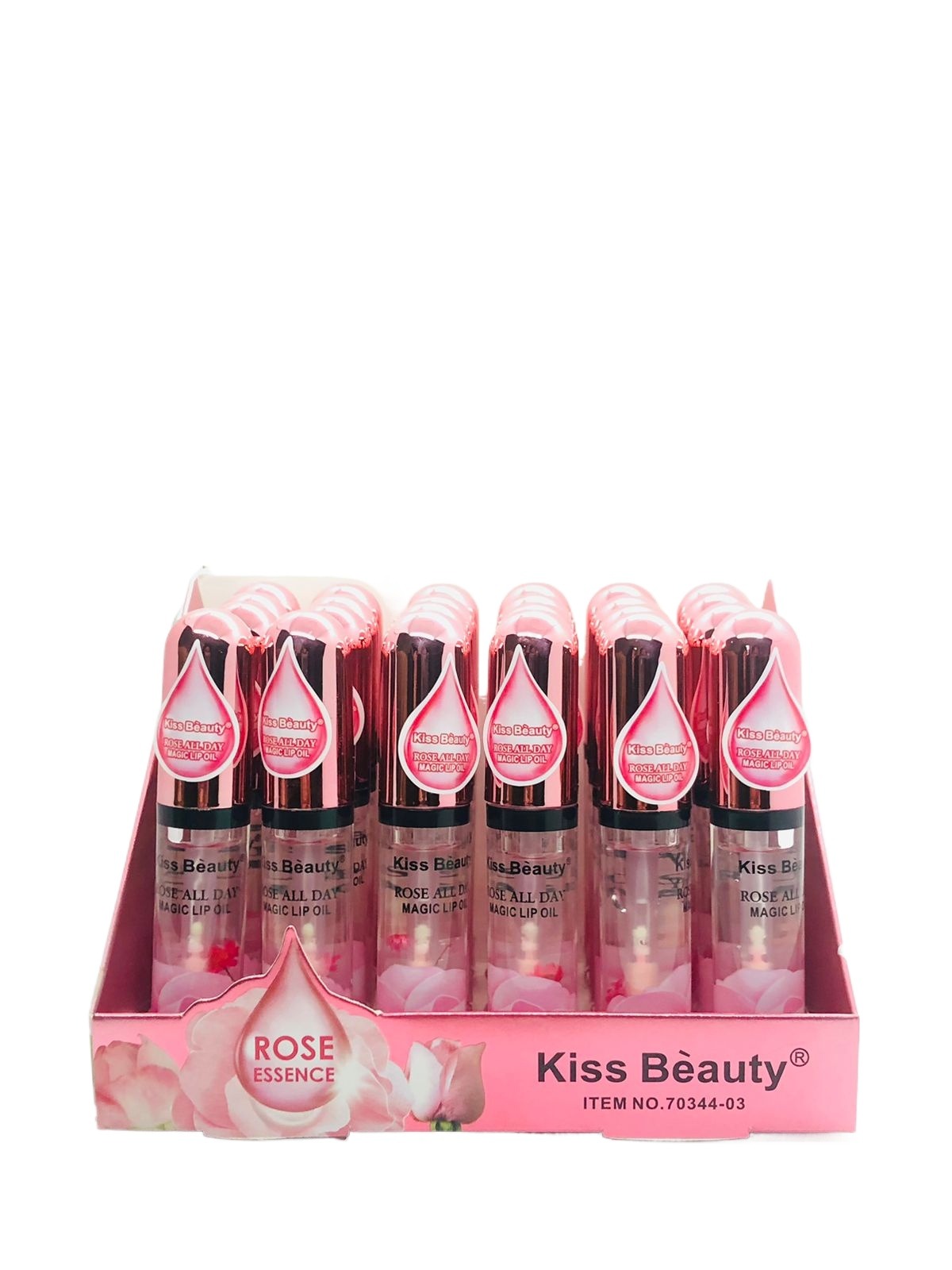 1 piece Rose essence all day lip gloss by Kiss Beauty/Beauty Magic lip tint oil( best gift for your cute ones)