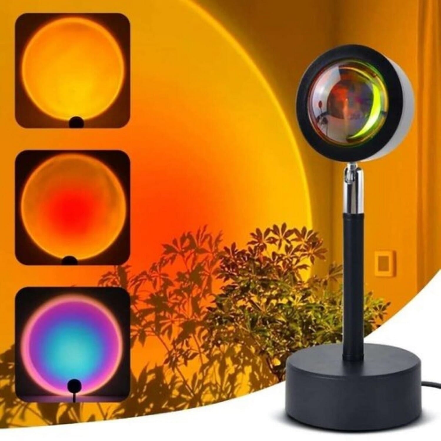 USB Rechargable Sunset Projection Lamp