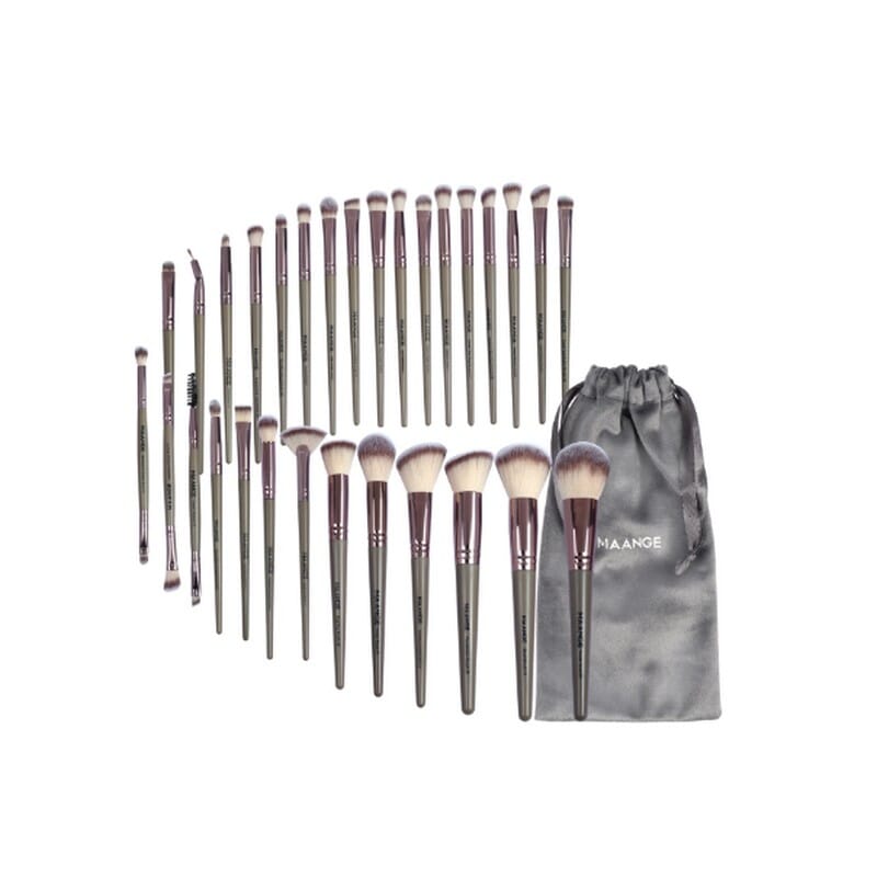 MAANGE 30pcs Professional Makeup Brush Set With Velvet Bag MAG51477
