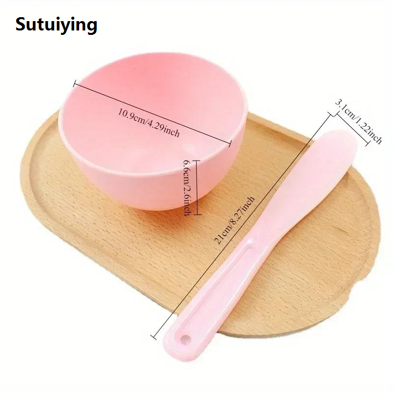 Sutuiying 1Pc Silicone mask bowl plastic soft bowl facial mask Hot Selling stick mixing bowl supplies beauty set large size