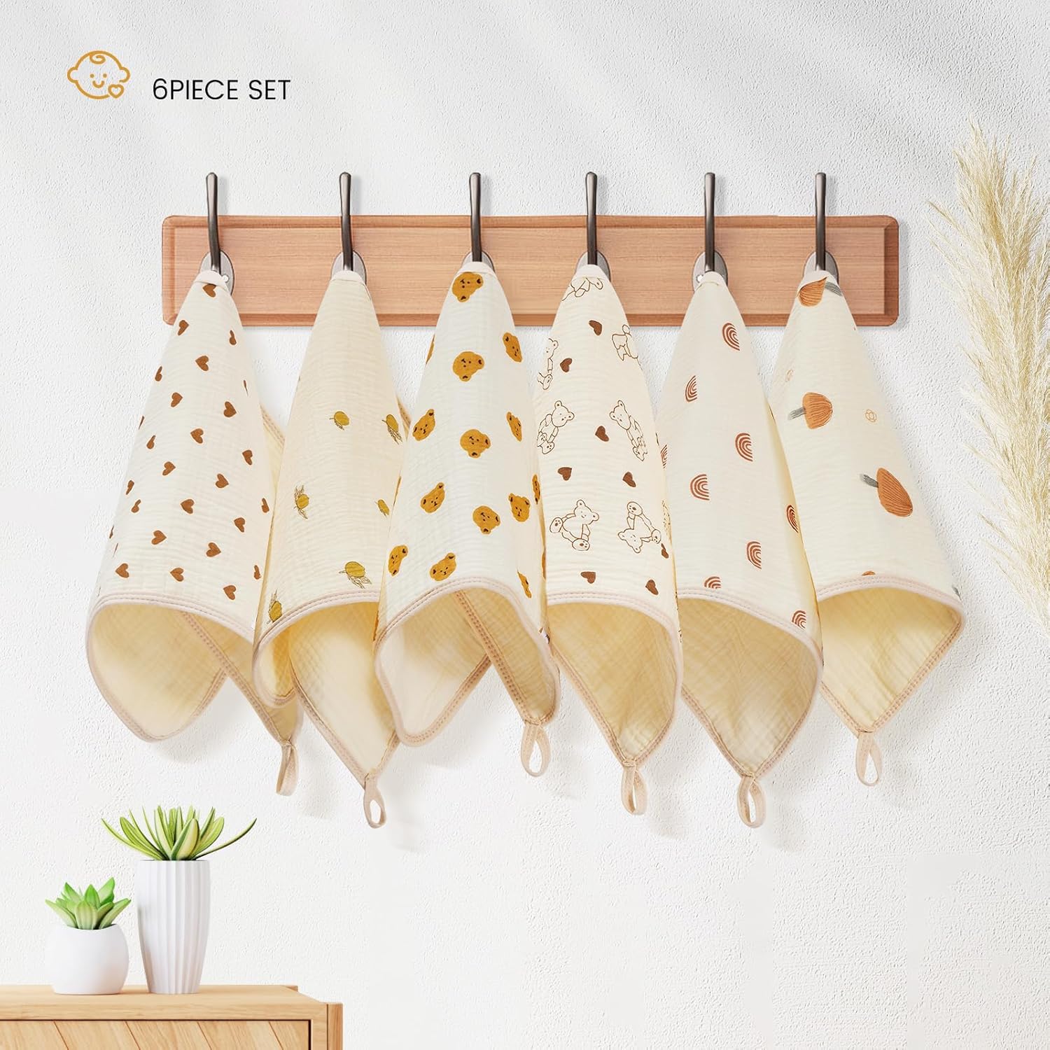 Baby Soft Premium Muslin Hankey Plus Bibs (2pcs)
