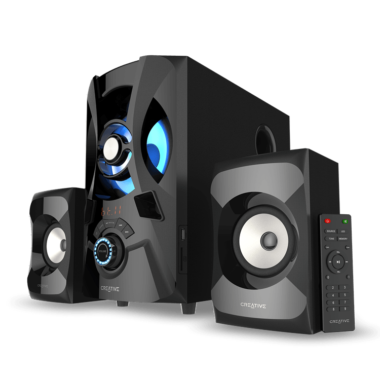 CREATIVE SBS E2900 Speaker, 2.1 Channel 120W Peak, Bluetooth 5.0 Woofer
