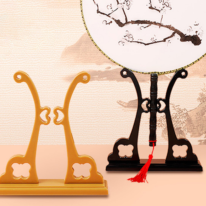 1Pcs Fan Stand Display Base Holder Circular Fan Display Stand Home Decor Fan Support Bride Wedding Fan Base CF8