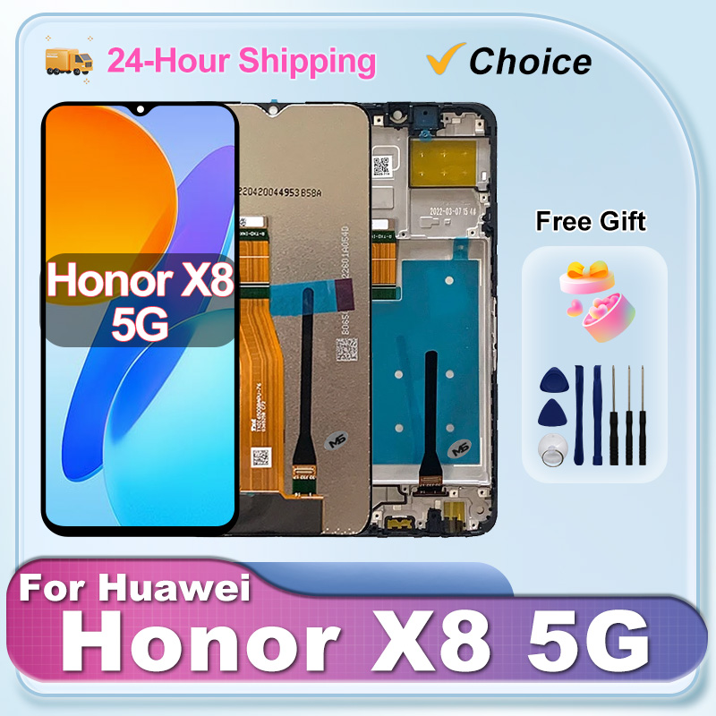 Clearance sale New VNE-N41 For Huawei Honor X8 5G LCD Display Touch Screen Digitizer For Honor VNE-N41 Display Assembly Replacement Parts