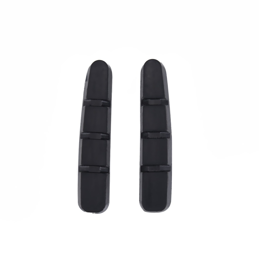 4 Pcs Durable Rubber Brake Pads Shoes Black High Performance Brake Pads Block Brake Shoes Pads Bicycle Maintenance