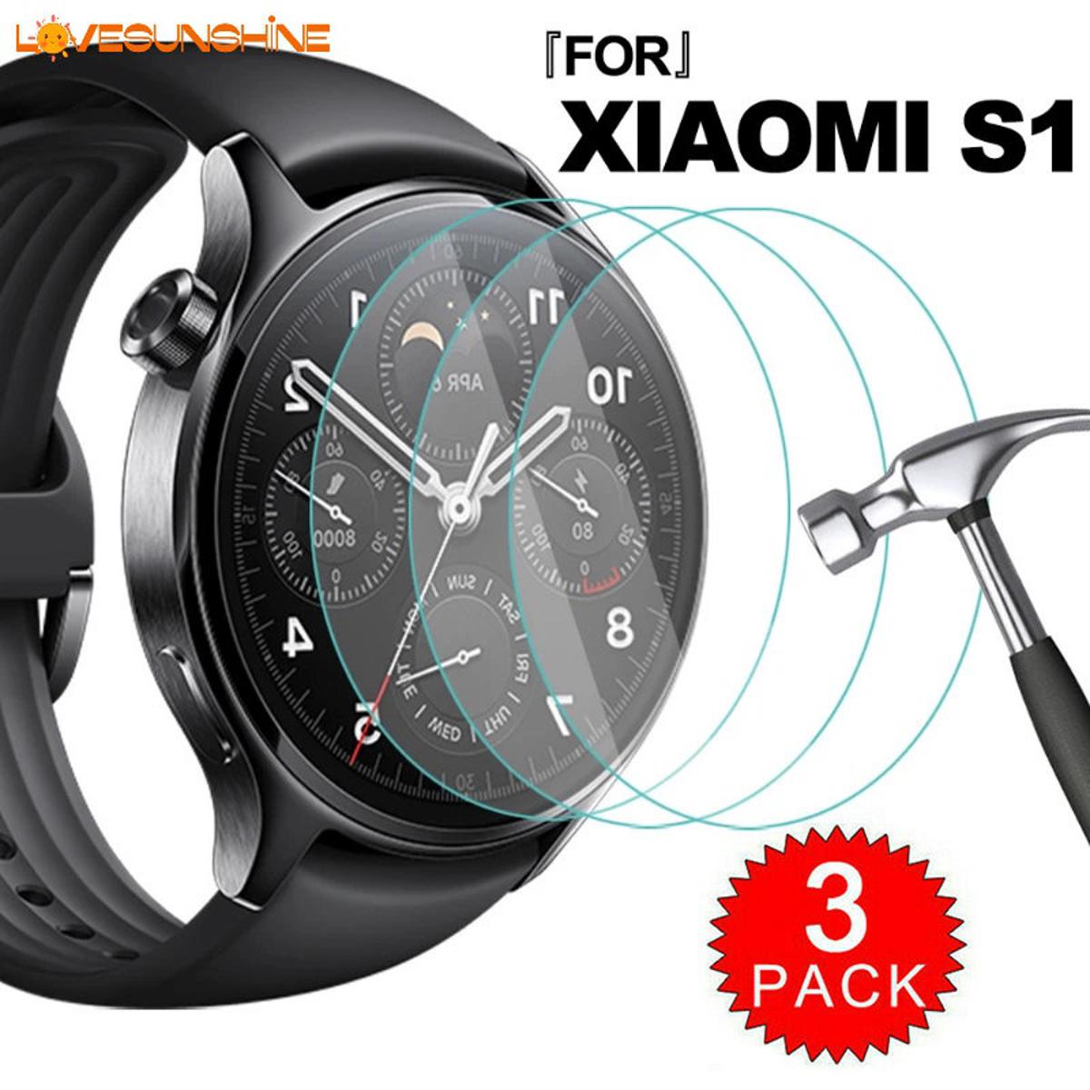 3/1Pcs For Xiaomi Watch S1 Pro HD Clear Anti-Scratch Tempered Glass Smart Watch Film /Screen Protector Cover Film For Xiaomi Mi Watch S1 Active