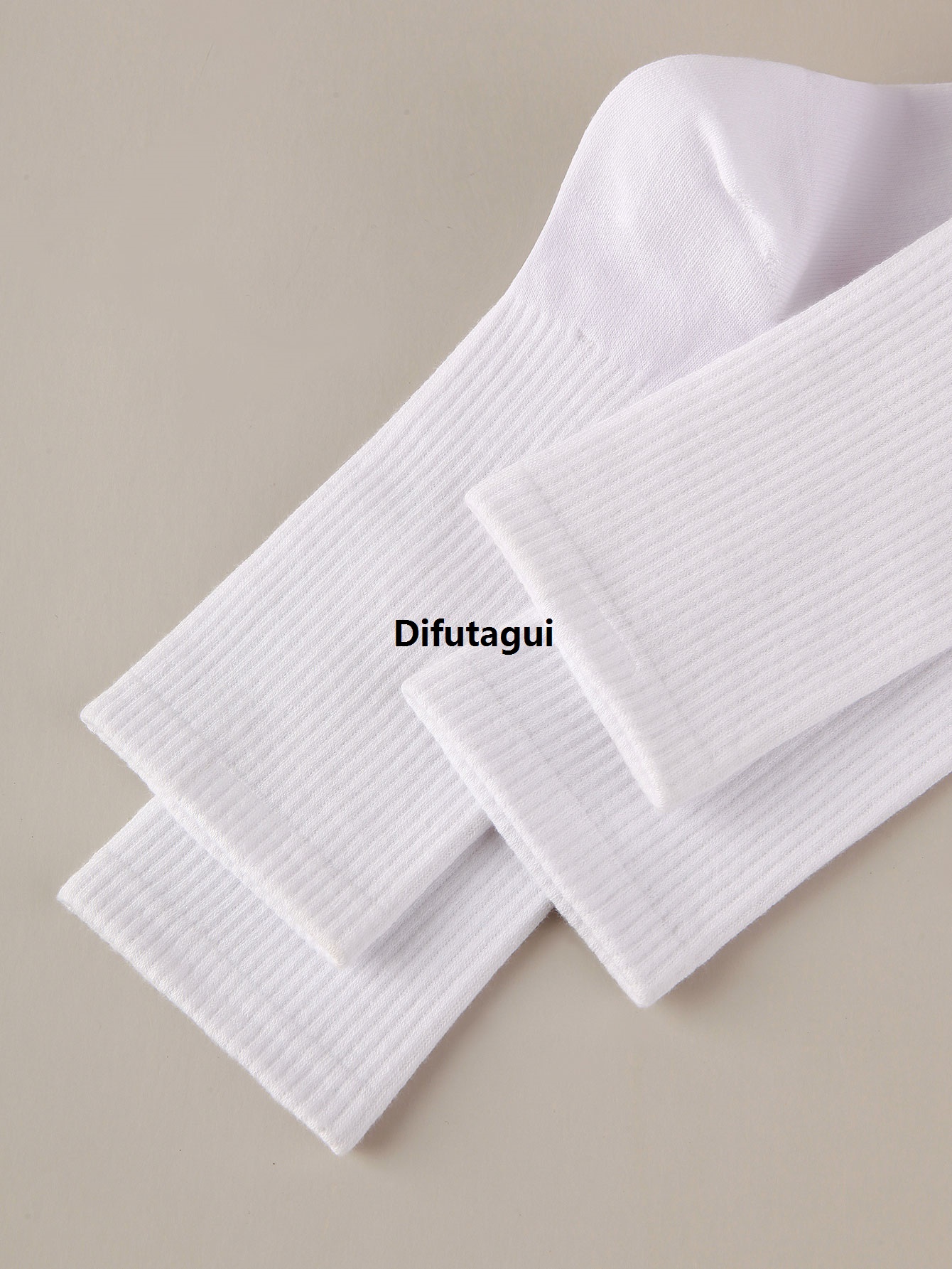 Difutagui 2025 New All white black business, socks in solid color 6 pairs Luxury of men's men's socks, stockings, anti-odor socks, stockings,