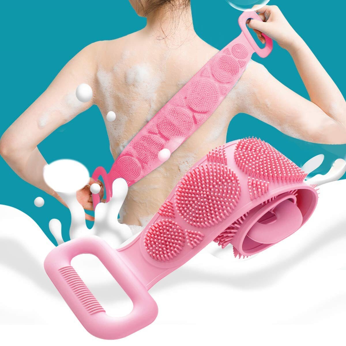 Silicone Long Exfoliating Bath Belt scrubber
