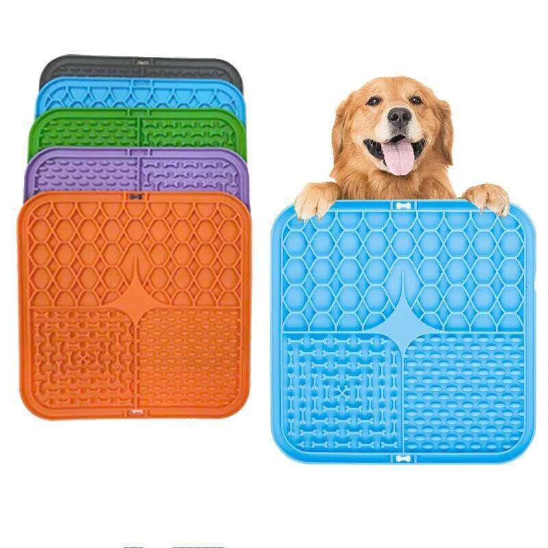 1PC Licking Bowl Puppy Choke Proof Silicone Pet Slow Food Pad Cat And Dog Feeding Supplies