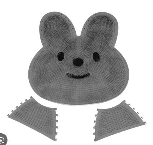 Anti Slip Bathroom Mat Rabbit Shape | Silicone Shower Safety Mat | Non-Slip Waterproof Bath Mat for Kids & Adults