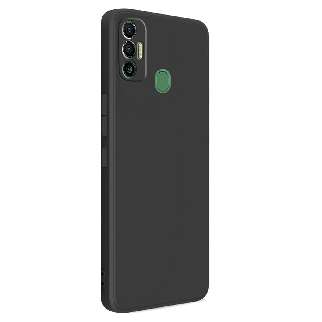 Techno Spark 8 Silicon Cover With Internal Microfiber Case