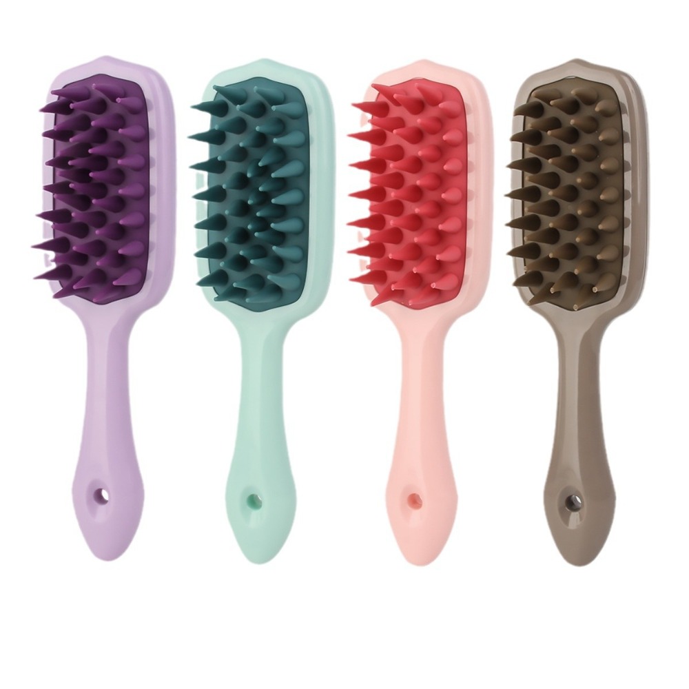 New Deep Cleaning Scalp Massager Brush Anti-Tangle Oil Control Scalp Scrubber Portable Soft Head Massager Scalp for Women