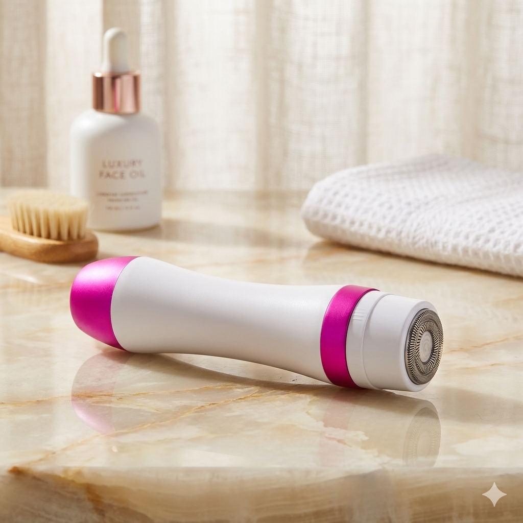 Women’s Electric Bikini Line Shaver - Safe & Painless Female Body Hair Trimmer for Sensitive Areas, Compact Portable Design (Battery Not Included)