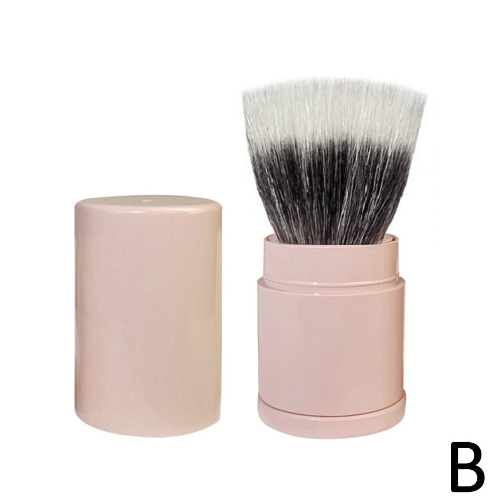 New Portable Mini Retractable Blush Brush Soft Loose Powder Foundation Makeup Brush Multi Functional Beauty Makeup Tool