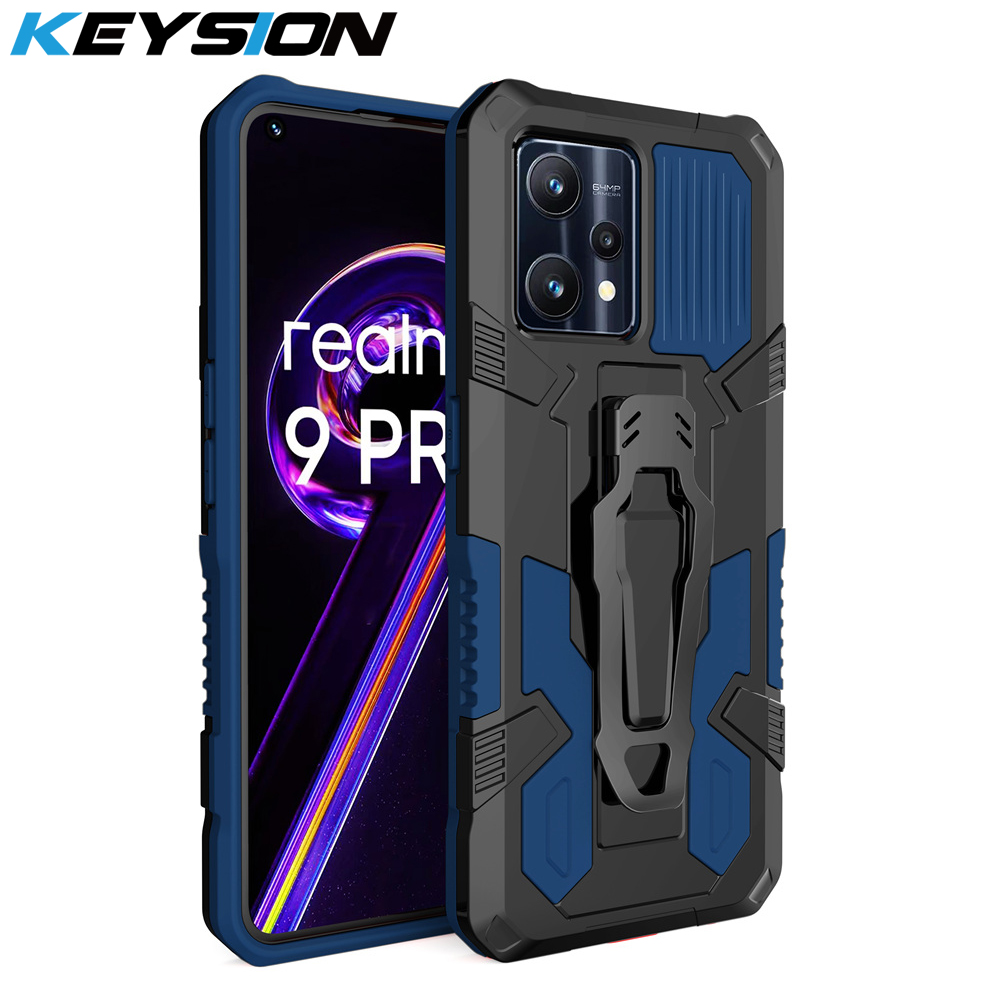 Wenefang KEYSION Shockproof Case for Realme 9 Pro+ 9i C35 C31 Narzo 50 Pro 5G 50A Prime Back Clip Phone Cover for OPPO A76 A96 A16S 16E K