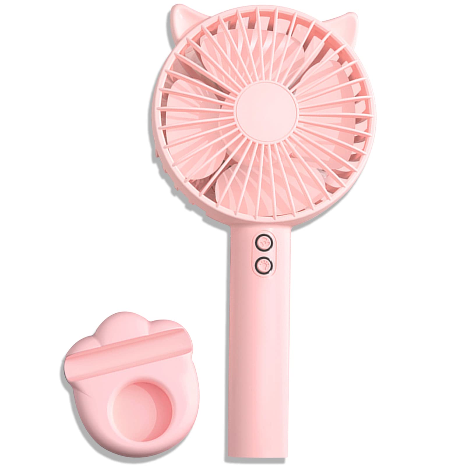 Portable Mini Handheld Small Fan USB Rechargeable Cute Cat Handy Fan With Stand
