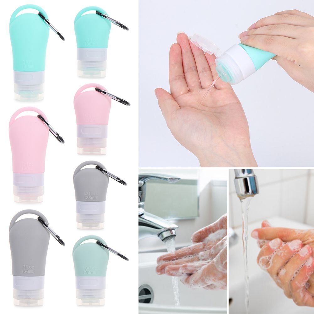 Shampoo Portable Hand Washing Hook Silicone Bottle Sub-bottling Tube Squeeze Container Empty Bottles