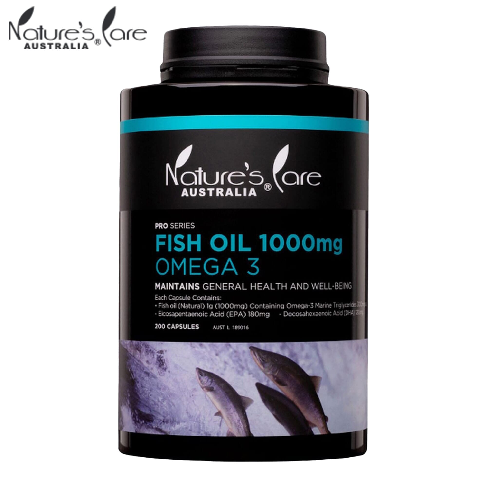 Nature's Care Fish Oil 1000MG Omega 3- 200 Caps