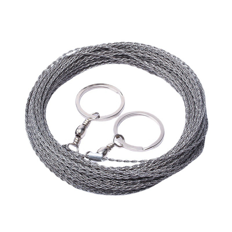 NAMUNY Mini Stainless Steel Wire Saw,Pocket Chainsaw,Portable Camping Saw Wire Saw,Wire Hand Saw Field Saw Wire 10M
