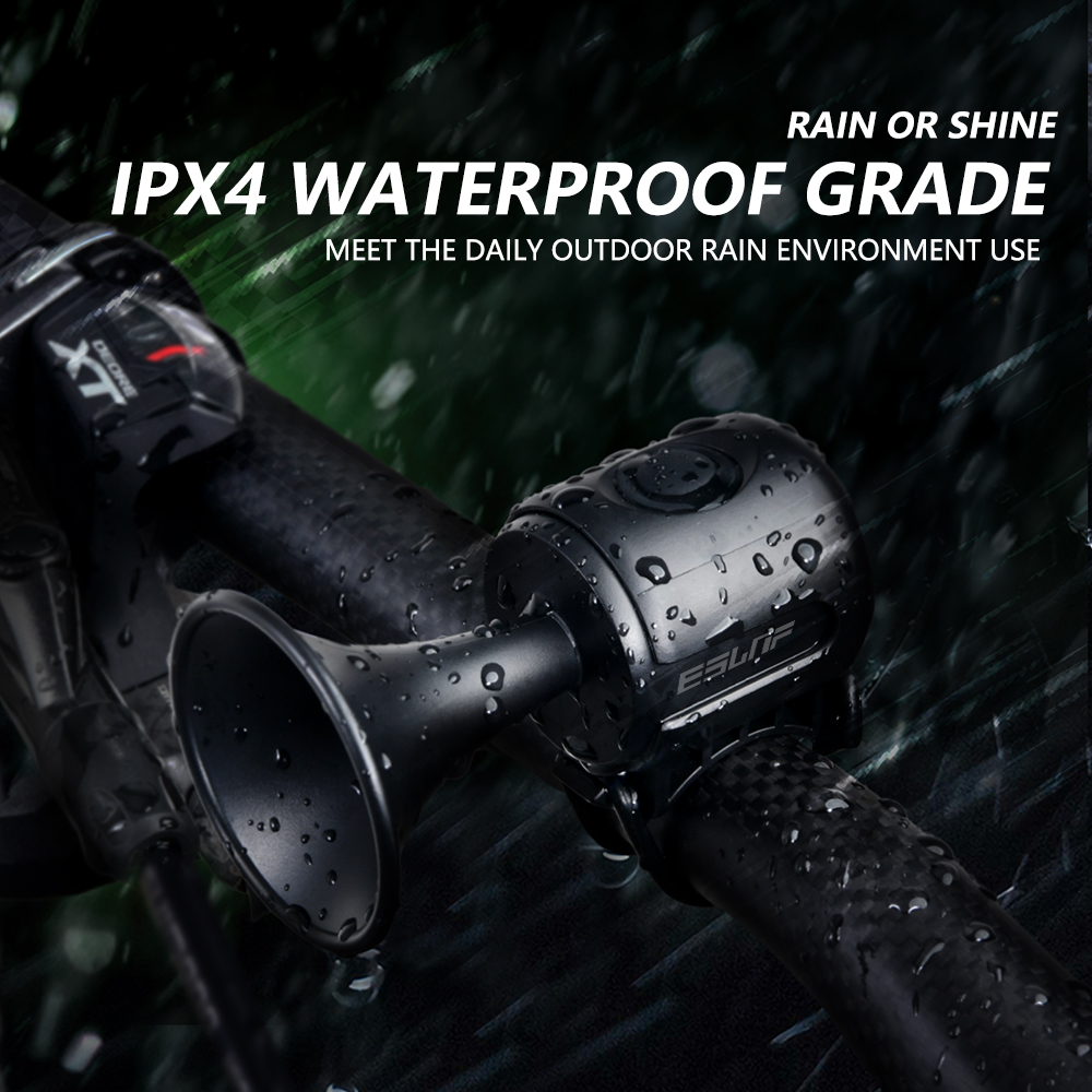 New arriver 120db mini bell loud road bike electric horn cycling warning waterproof charging bicycle horns