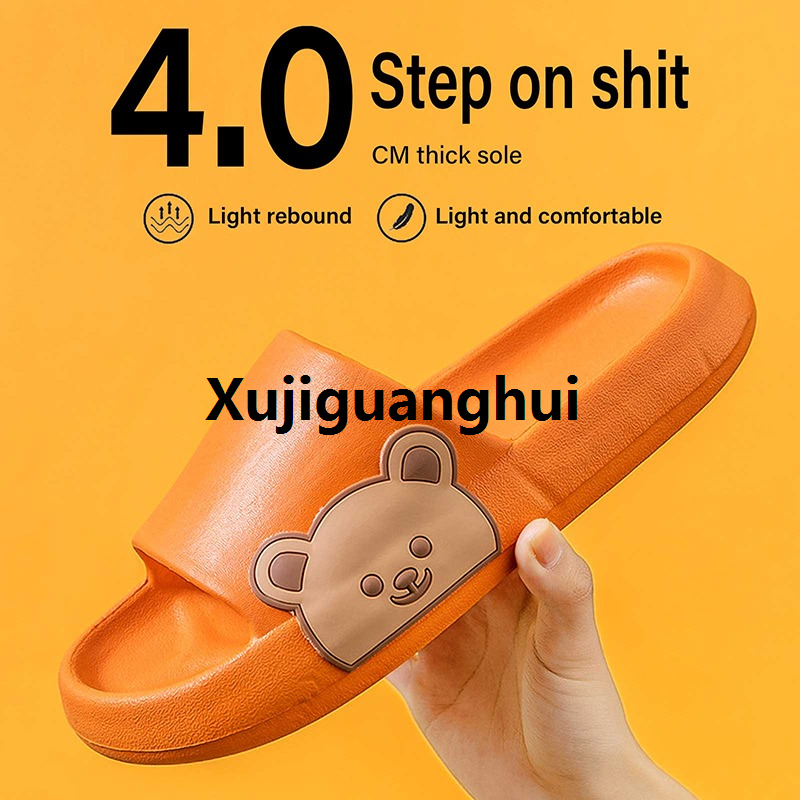 Xujiguanghui Thick Platform Cloud Slippers Summer Beach Eva Soft Sole Slide Sandals Leisure Men Ladies Indoor Bathroom Anti-slip Shoes