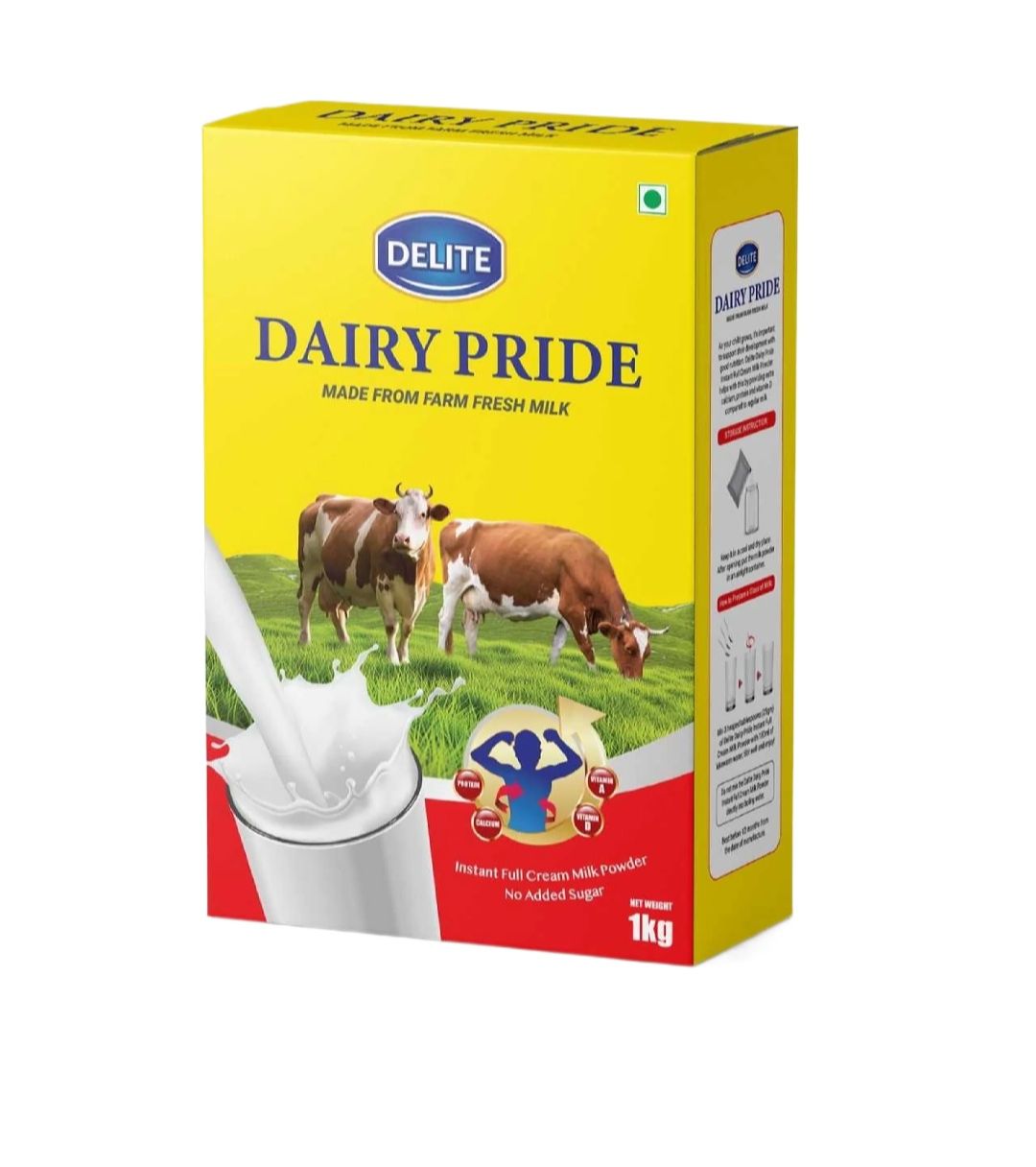 Sujal Delite Dairy Pride 1Kg Instant Full Cream Milk Powder No added Sugar