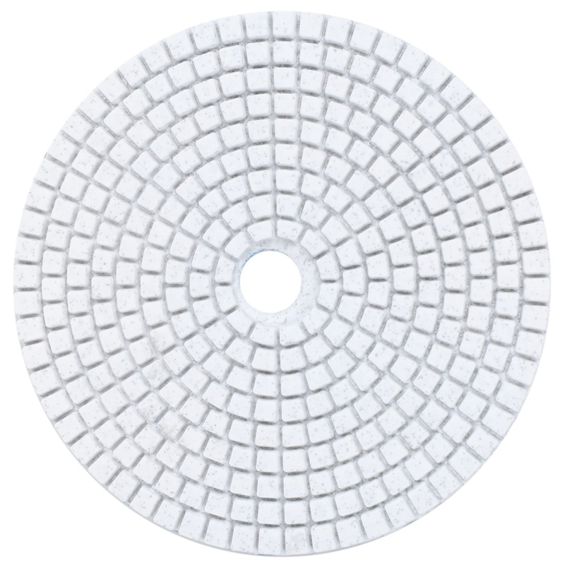 FORIDE 6 Pcs 5 Inch 125mm Wet Diamond Polishing Pads Marble Grits 50