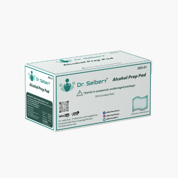Dr.Seibert Alcohol Swab / Pads , Wipes For Sanitizer And Disinfecting 100 Pieces