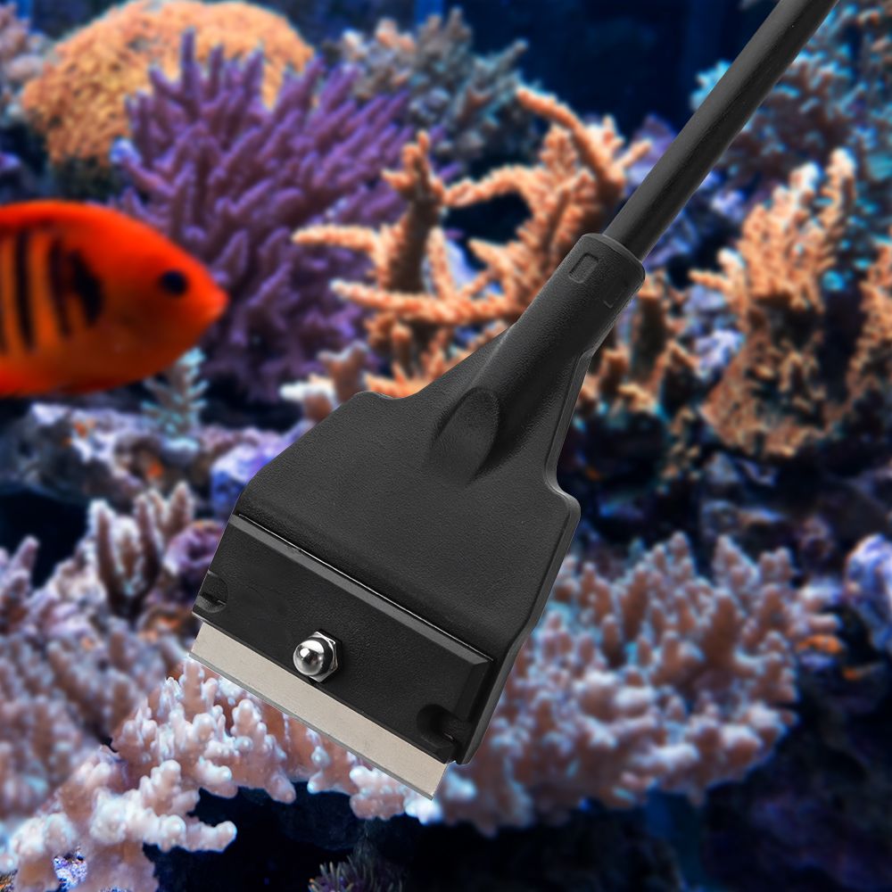 Floating Window Cleaning Algae Scraper Aquarium Clean Brush Stainless Steel Fish Tank Algae Scraper