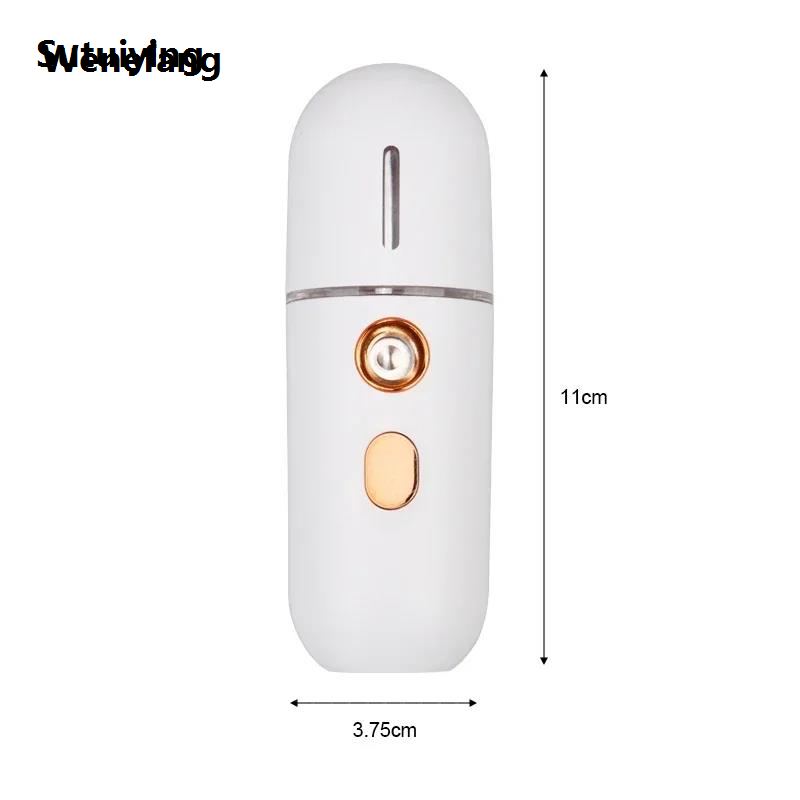 Wenefang Sutuiying 1PC Mini Portable Humidifier Nano Mister Facial Steamer Device Bargain price Beauty Fashion men Hydrating Apparatus Cold men ApparatusRechargeable