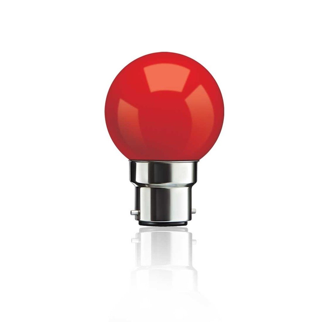 1W Mini-1 Base B22 1-Watt LED Bulb (White, Red, Yellow, Blue) 1 years warranty