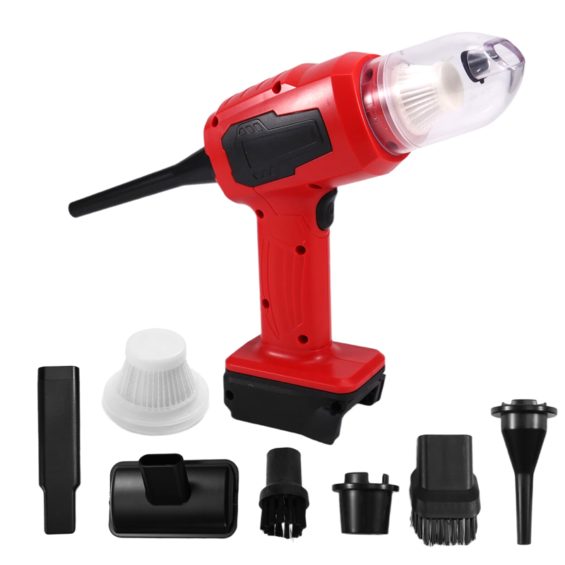 Handheld Vacuum Cleaner 10kPa Cordless Dust Collect Machine andAir Blower Tool forMilwaukee 18V Battery