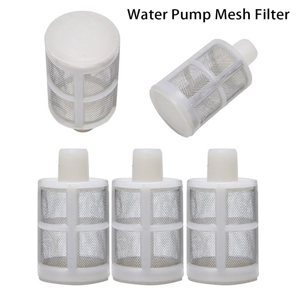 1/5Pcs Durable Irrigation Aquarium Supplies Water Microfilter Diaphragm Pump 8mm 10mm 12mm Water Pump Net Filter Stainless Steel Filtration Supplies Hose Mesh Filter