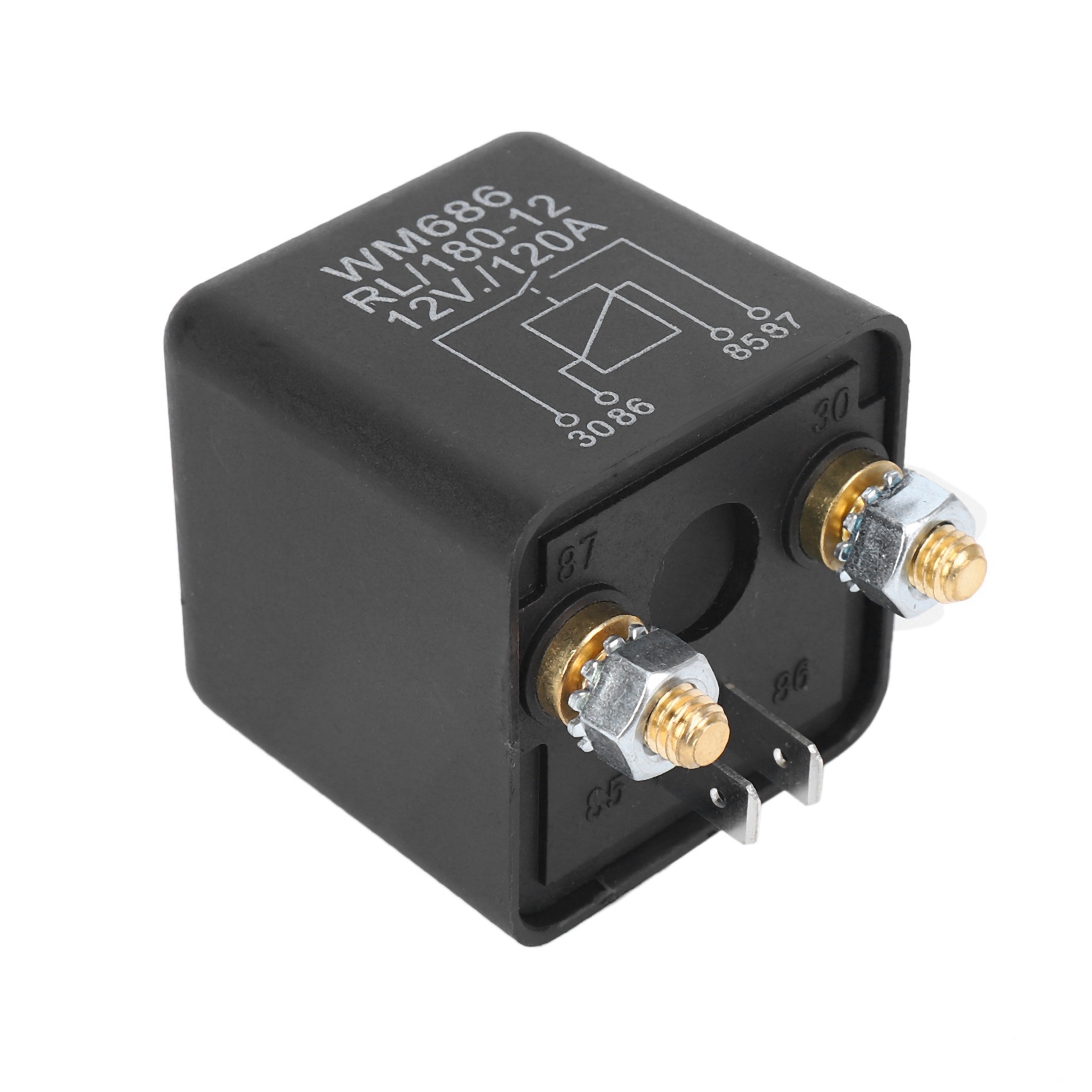 6X DC 12V Relay Battery Isolating Relay 12V / 120A Load for Car Trucks Car (12V / 120A)